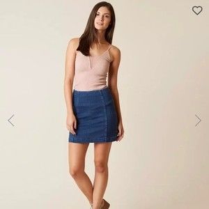 Free People Modern Femme Denim Stretch Skirt Size 2